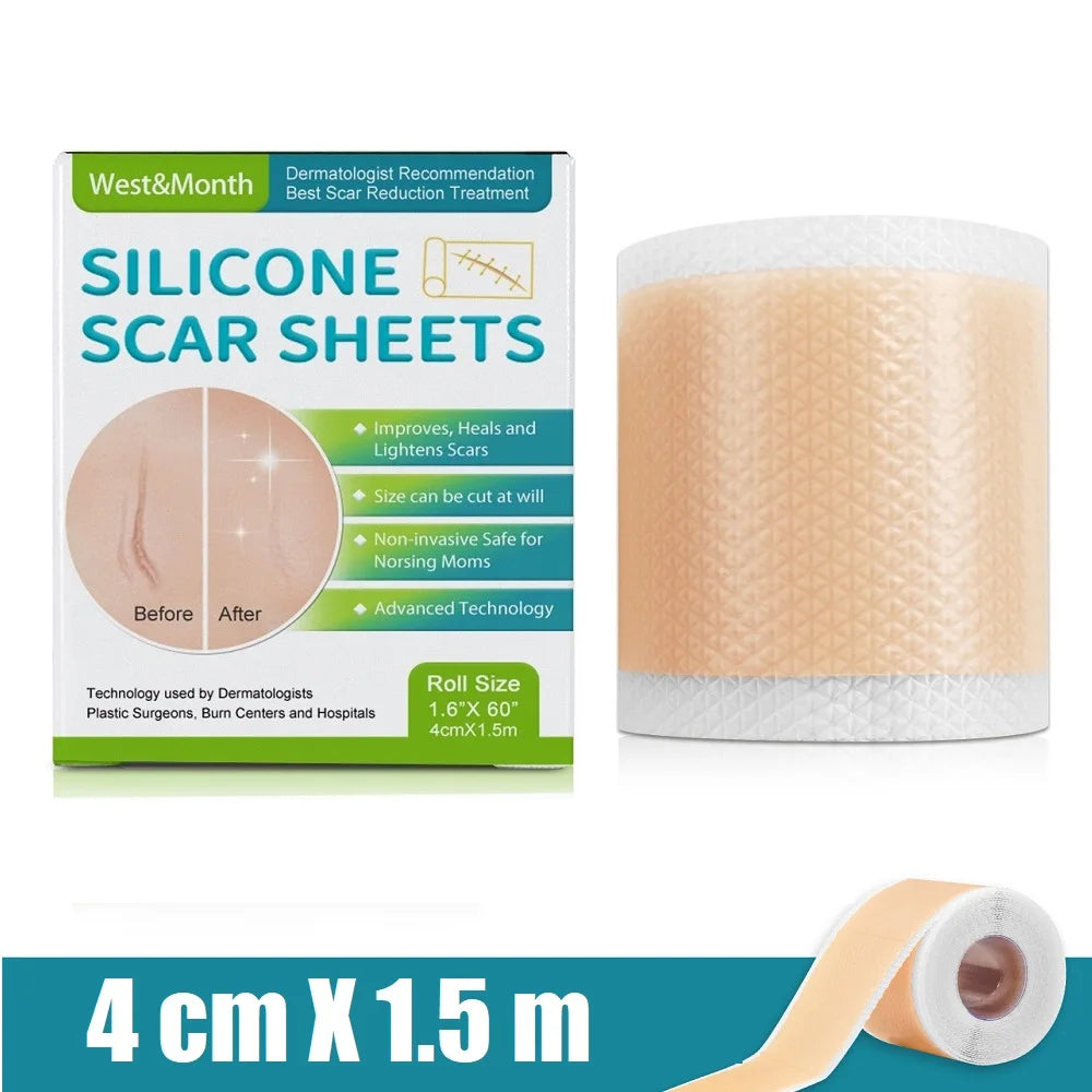Silicone Scar Sheets Roll for Surgical &amp; Acne Scars