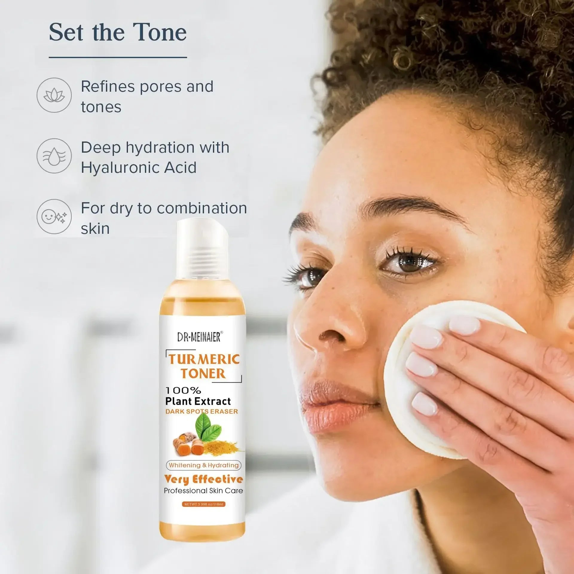 Turmeric Toner Brightening Face Serum Dark Corrector Whitening Serum Moisturizing Vitamin C Ginger Essence Korean Cosmetics