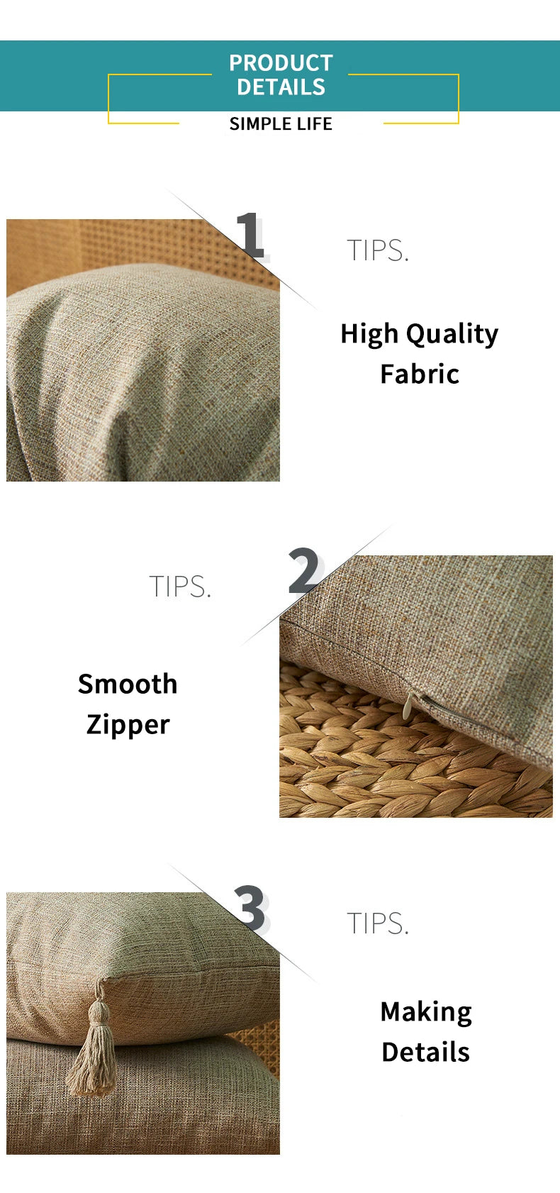 Pillow Cover Linen Pillow Case For Living Room Sofa Decorative Pillows With Tassel Farmhouse Home Decor Housse De Coussin