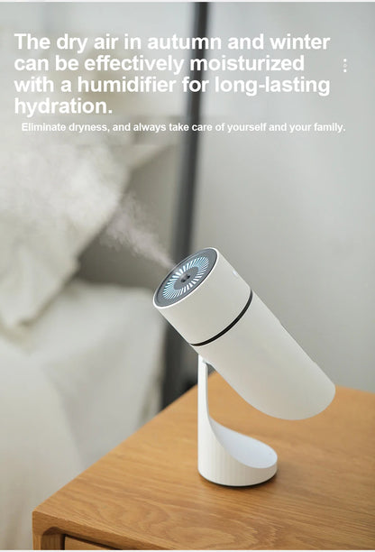 260ML Wireless Air Humidifier USB Aromatherapy Diffuser 1000mAh Rechargeable Battery Ultrasonic Cool Mist Maker Quiet Fogger