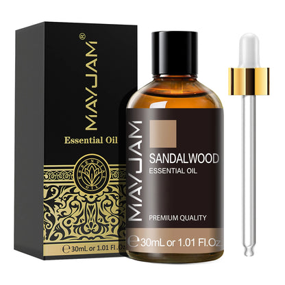 MAYJAM 1PCS 30ML Aromatherapy Essential Oil Lavender Vanilla Jasmine Eucalyptus Peppermint Aroma Oil for Diffuser Candle Soap