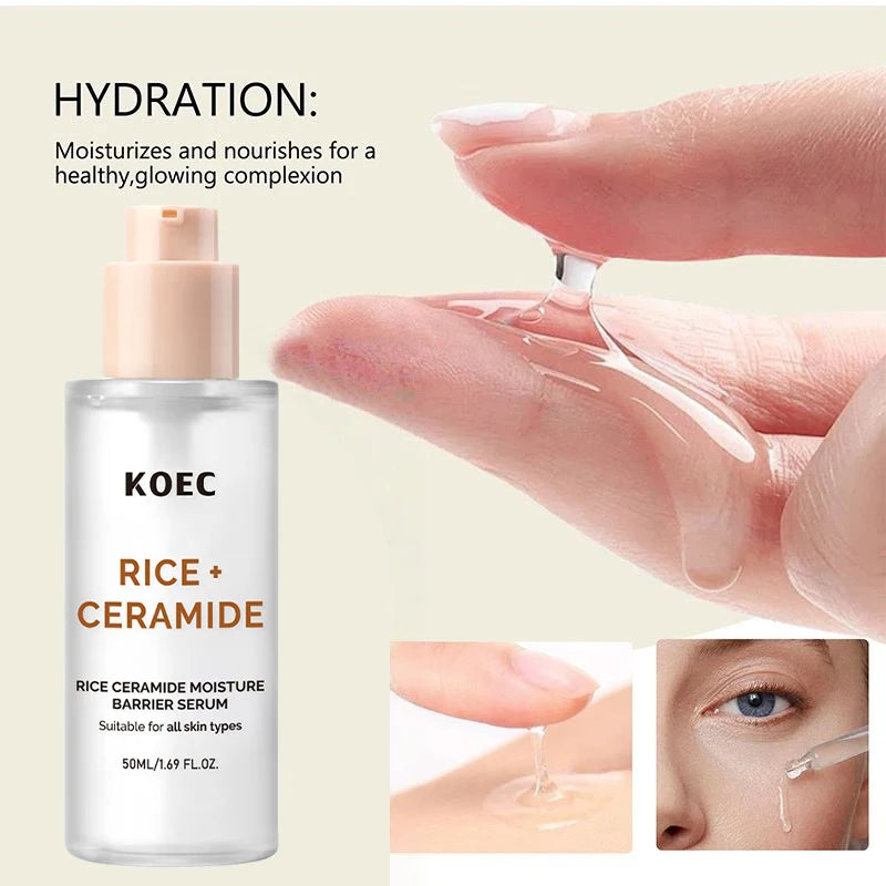 Brand Rice Essence Lotion Niacinamide Repair Facial Serum Nourishing Moisturizer Milk Toner Ceramide Deep Clean Cleansing Powder
