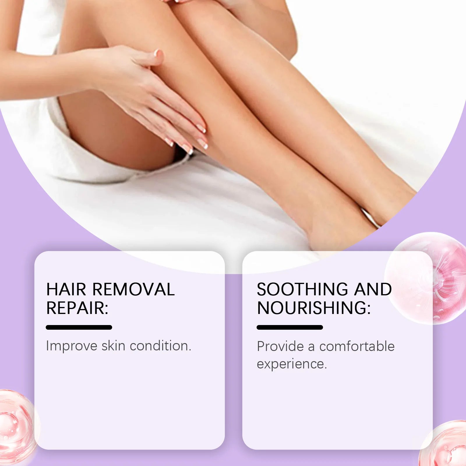 Depilatory Essence: Gentle Care, Refreshing, No Black Spots Left, Daily Skin Cleansing and Depilatory Care Essence Liquid