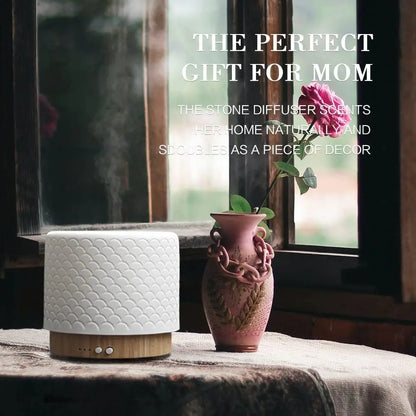 280ml Essential Oil Diffusers For Home Room Aromatherapy Diffuser Mode-4 Timers 3 Modes Lights Auto-Off Ceramic Air Humidifier