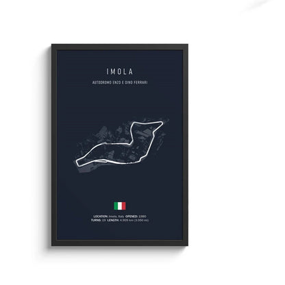 F1 Imola Wall Art Canvas Painting – Nordic Motorsport Poster