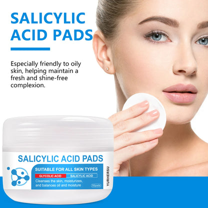 These dual-effect facial toner pads contain 4.5% AHA lactic acid and 0.45% BHA salicylic acid for exfoliation skincare