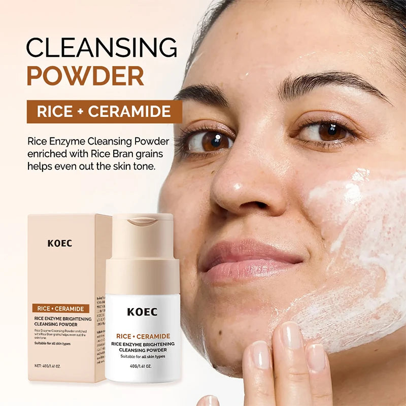 Brand Rice Essence Lotion Niacinamide Repair Facial Serum Nourishing Moisturizer Milk Toner Ceramide Deep Clean Cleansing Powder