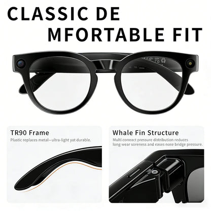 2026 New AI Smart Glasses 800W HD Camera Black Technology Image Translation Chat GPT Video Call Photo Waterproof For Men Women