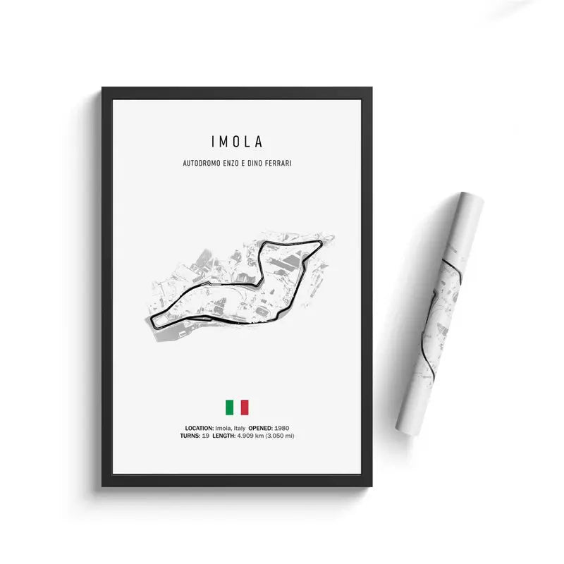 F1 Imola Wall Art Canvas Painting – Nordic Motorsport Poster
