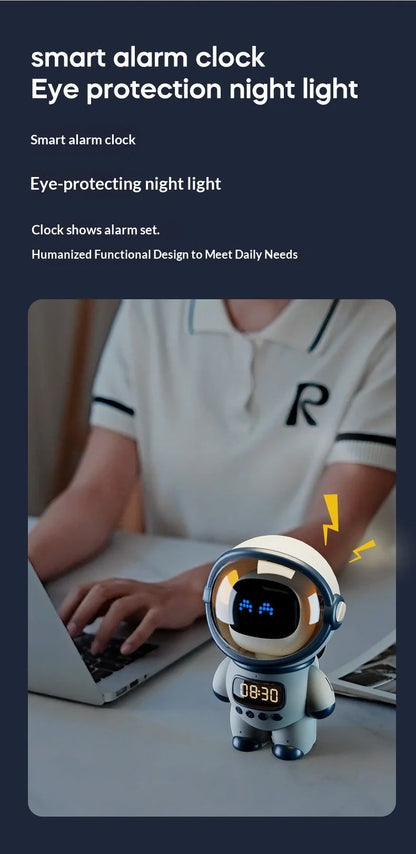 Ai Chat Robot 6 Ai Models Wifi Bluetooth Dual Mode Desktop Companion Night Light Clock Alarm Intelligent Office Assistance