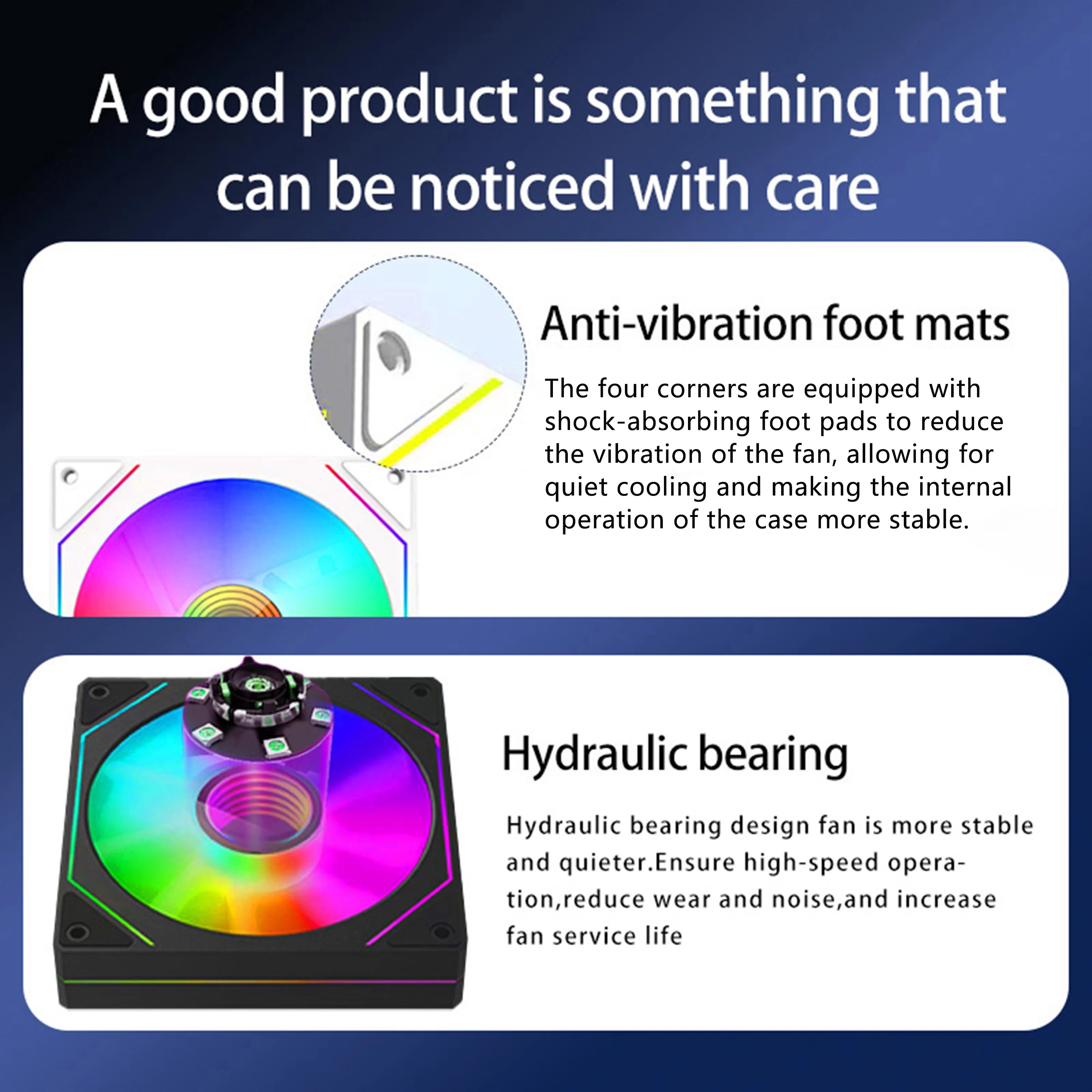 120mm ARGB PWM PC Case Fan 6Pack ARGB Cooling 
