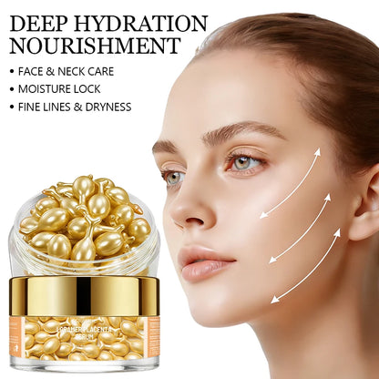 Vitamin E Serum Capsules, Single-Use Essence Capsules, Hydrating and Moisturizing Facial Skin 30 Capsules/Box Easy to Carry