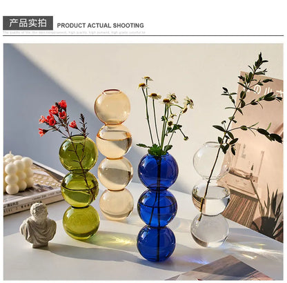 Nordic Glass Vase Modern Home Decor