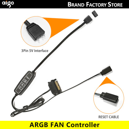 Aigo AS12 Pc Case 120MM Fan Argb Ventiladores Wirele