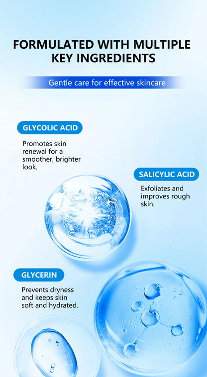 These dual-effect facial toner pads contain 4.5% AHA lactic acid and 0.45% BHA salicylic acid for exfoliation skincare
