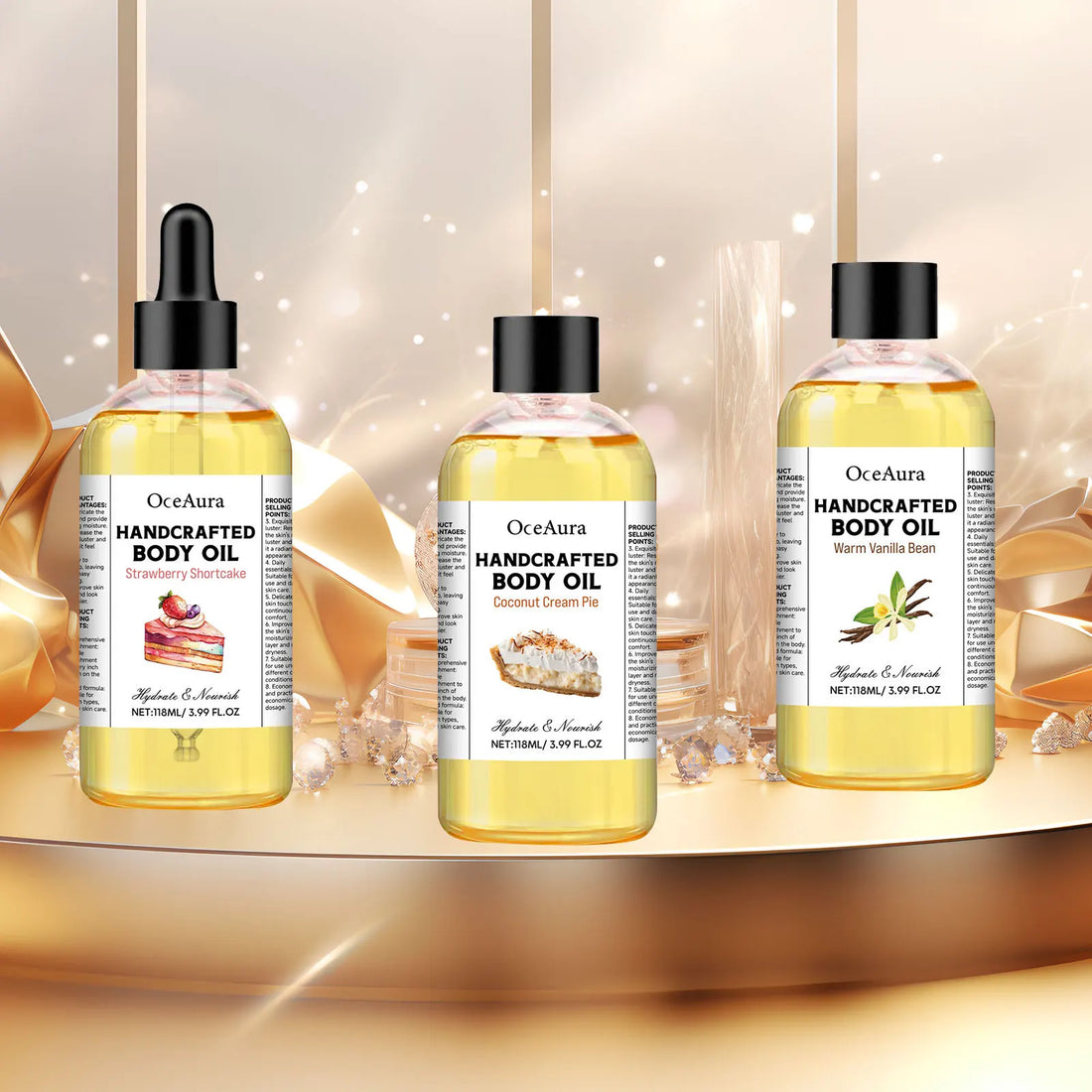 Body Juice Oil Hand Crafted Replenish Smooth Silky Deep Moisturizing Nourishing Brightening Relaxing Massage Scraping Skin Care