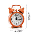 Nordic Retro Alarm Clock – Mute Quartz Clock with Metal Stand