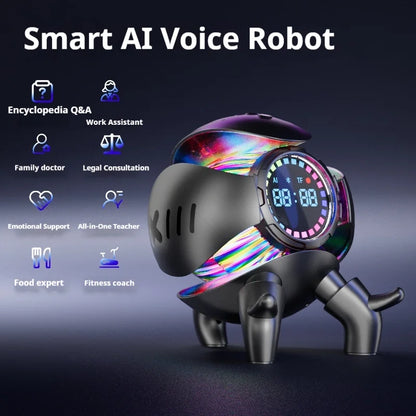 Ai Chat Robot 6 Ai Models Wifi Bluetooth Dual Mode Desktop Companion Night Light Clock Alarm Intelligent Office Assistance