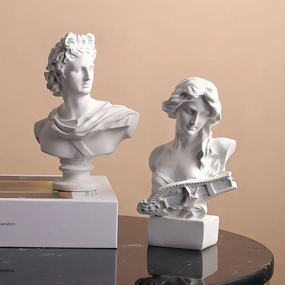 Apollo Bust Sculpture Mythology Home Decor