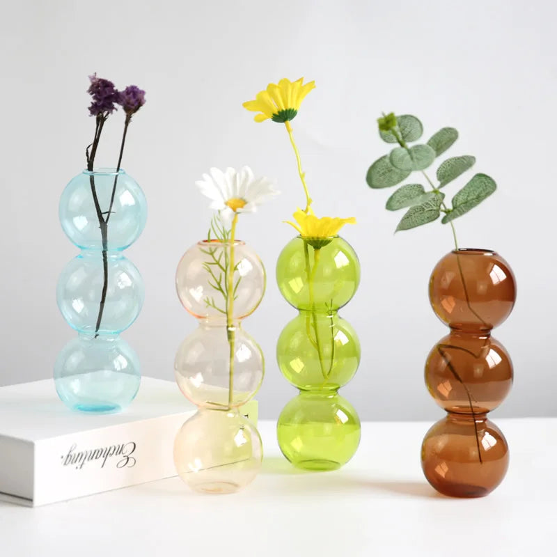Nordic Glass Vase Modern Home Decor