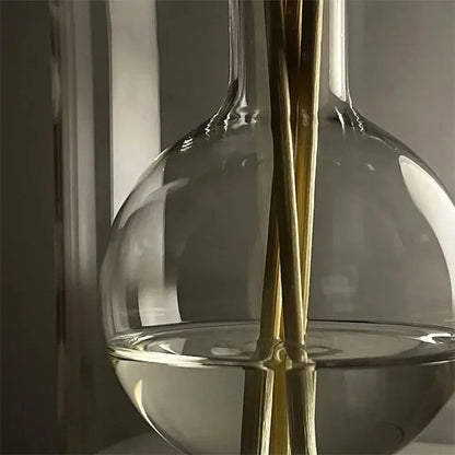 Aromatherapy Diffuser Bottle Glass Essential Oil with Diffusers Sticks 130/200ML Home Storage Transaprent Containers Bottle