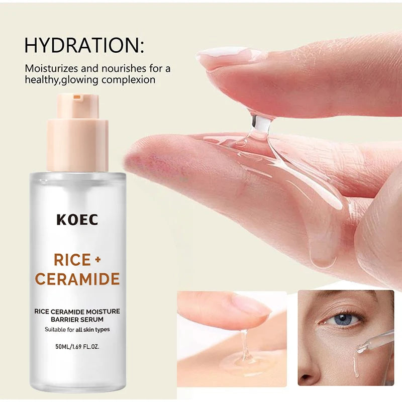 Brand Rice Essence Lotion Niacinamide Repair Facial Serum Nourishing Moisturizer Milk Toner Ceramide Deep Clean Cleansing Powder