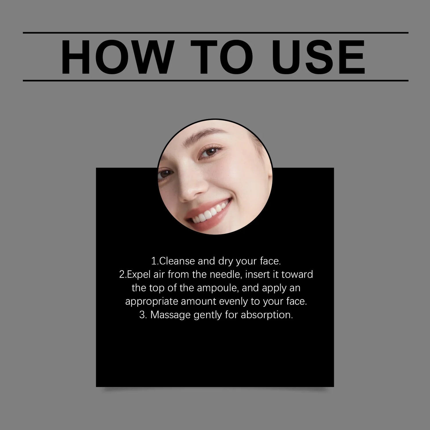 Facial essence serum gently cares for the facial contours, improves skin quality and makes the skin smooth and delicate.
