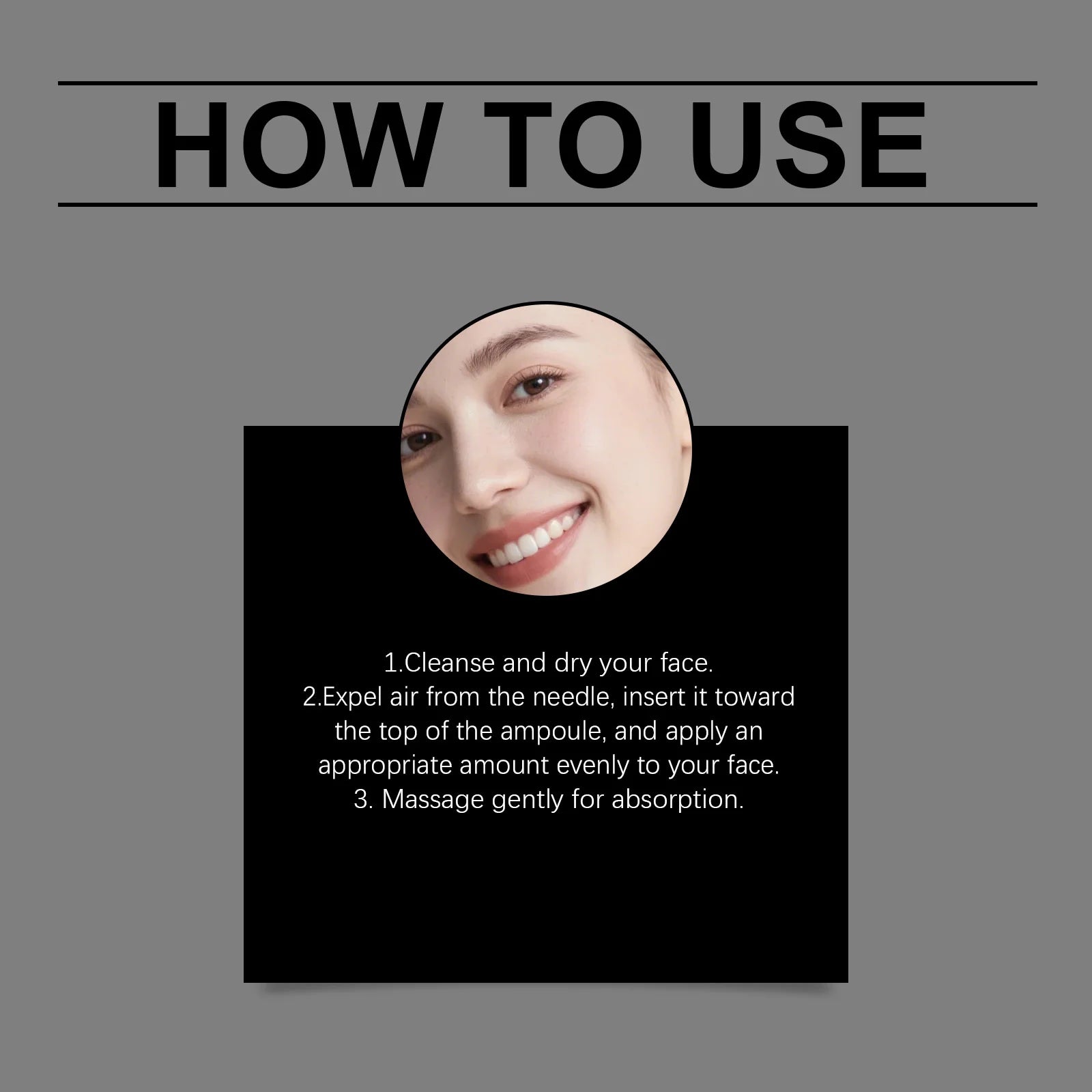 Facial essence serum gently cares for the facial contours, improves skin quality and makes the skin smooth and delicate.