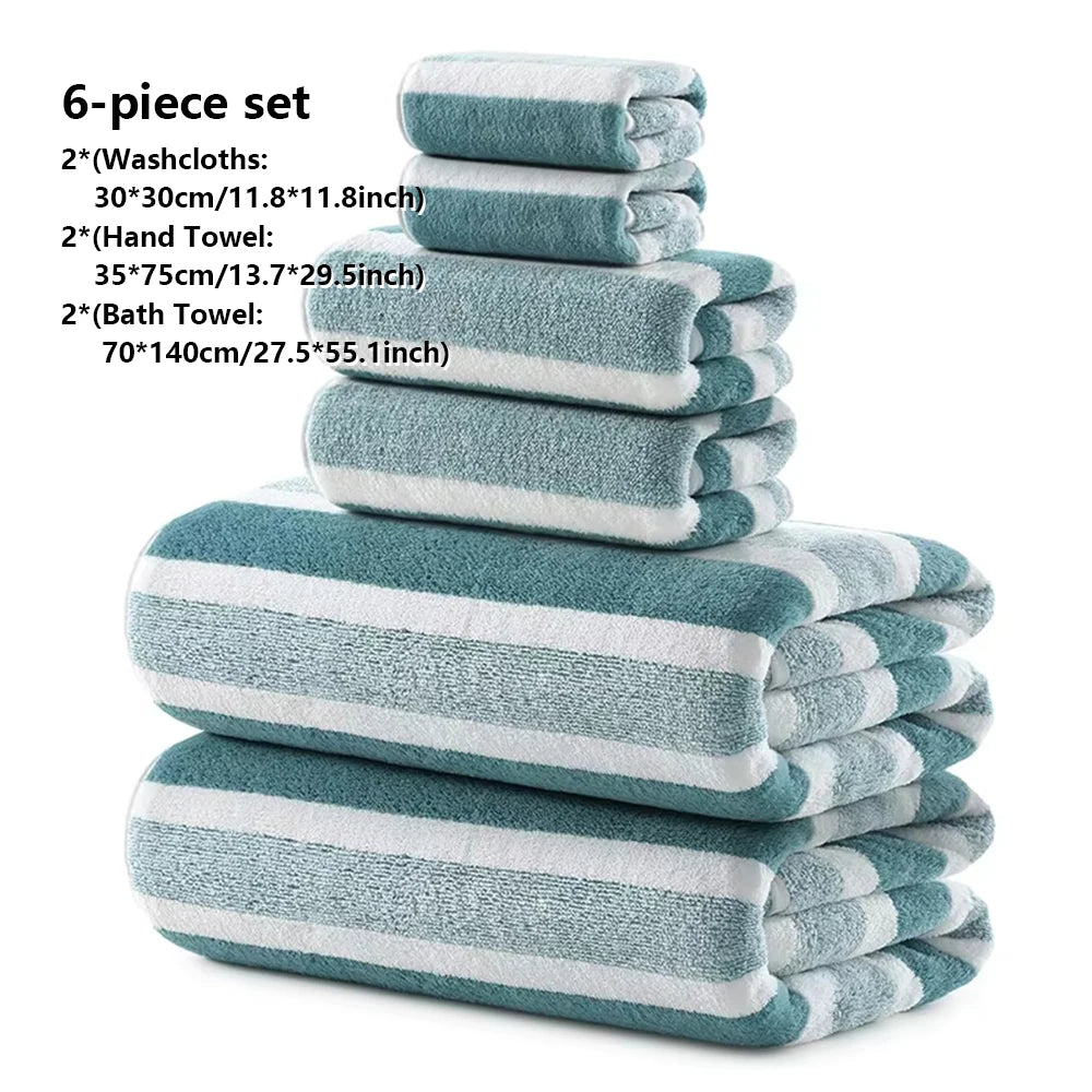246 Pcs Soft Bath Towel Set Absorbent Quick-Drying