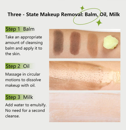Refreshing cleansing balm that removes makeup while keeping skin soft, hydrated, and non-greasy.