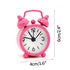 Nordic Retro Alarm Clock – Mute Quartz Clock with Metal Stand