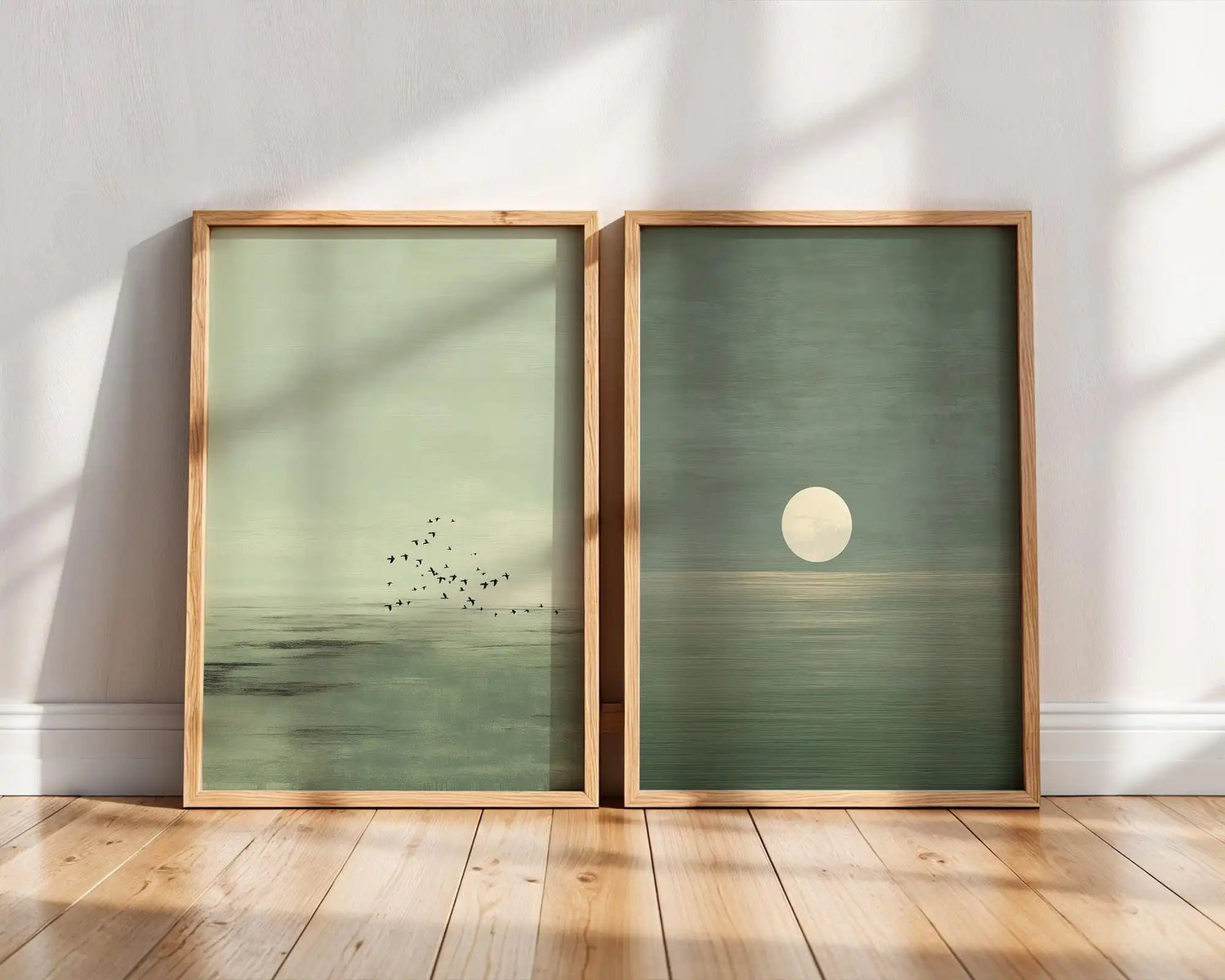Japandi Wall Art Scandinavian Sunset Print