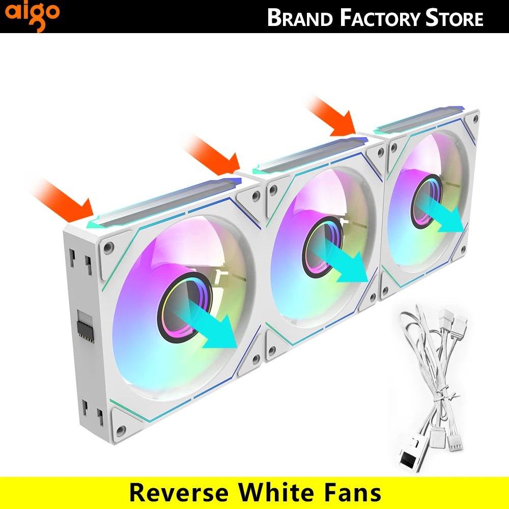 Aigo AS12 Pc Case 120MM Fan Argb Ventiladores Wirele