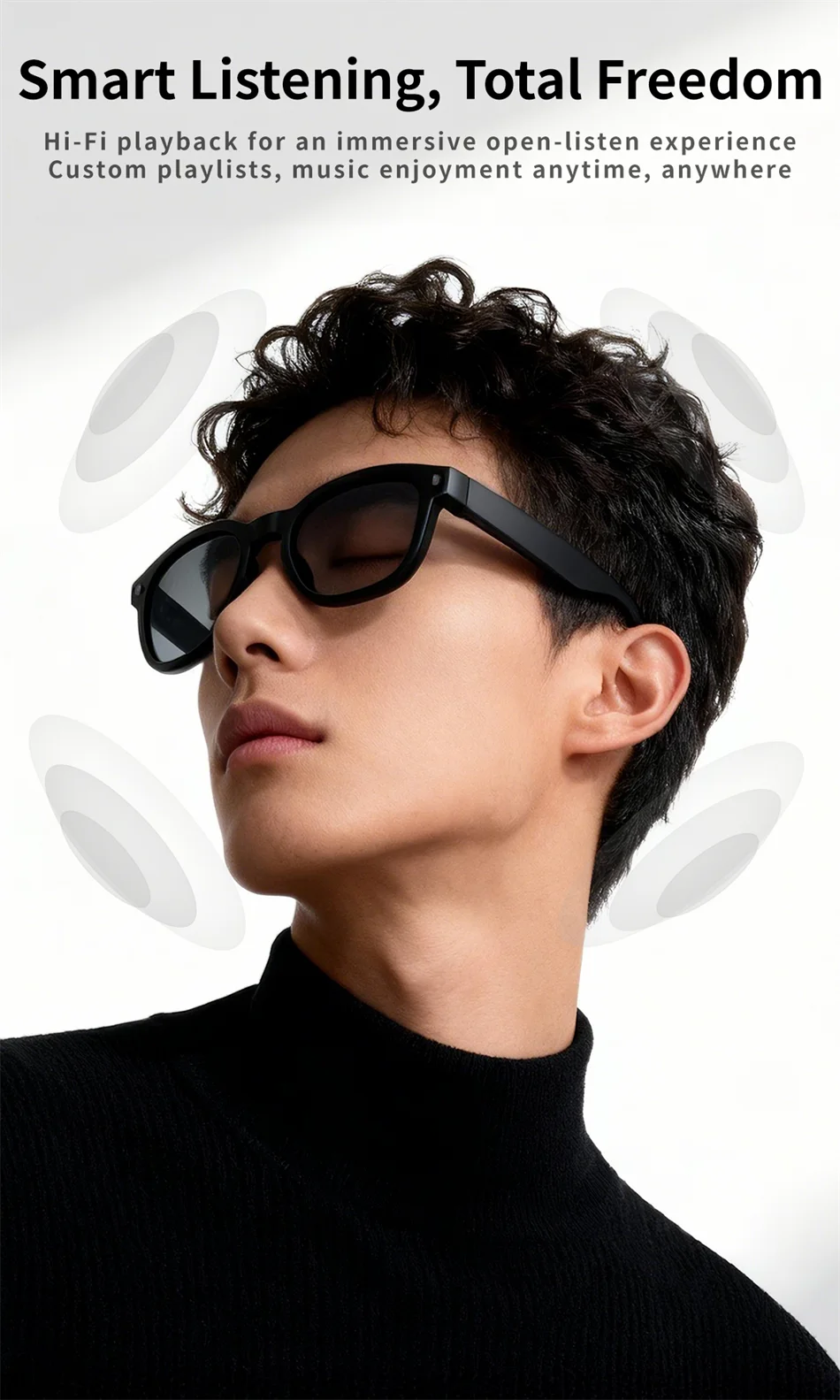 2026 New AI Smart Glasses 800W HD Camera Black Technology Image Translation Chat GPT Video Call Photo Waterproof For Men Women