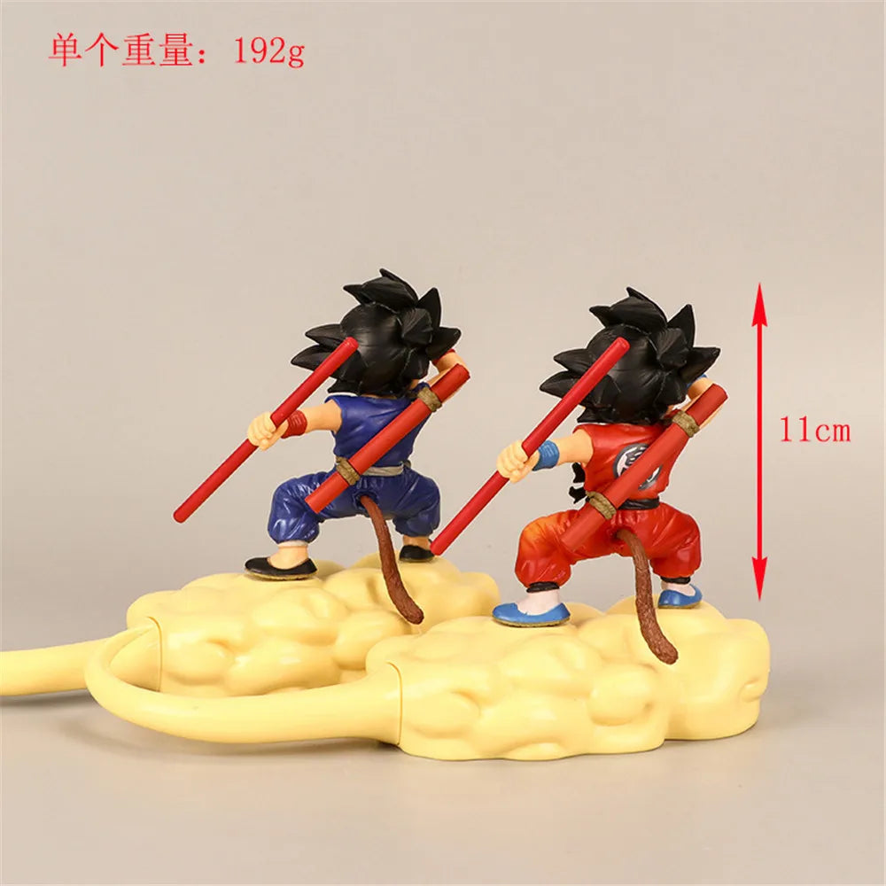2 Color Anime Dragon Ball Z Childhood Son Goku Somersault Clouds Flying Ver PVC Action Figure DBZ Model Kids Toys Doll Gifts