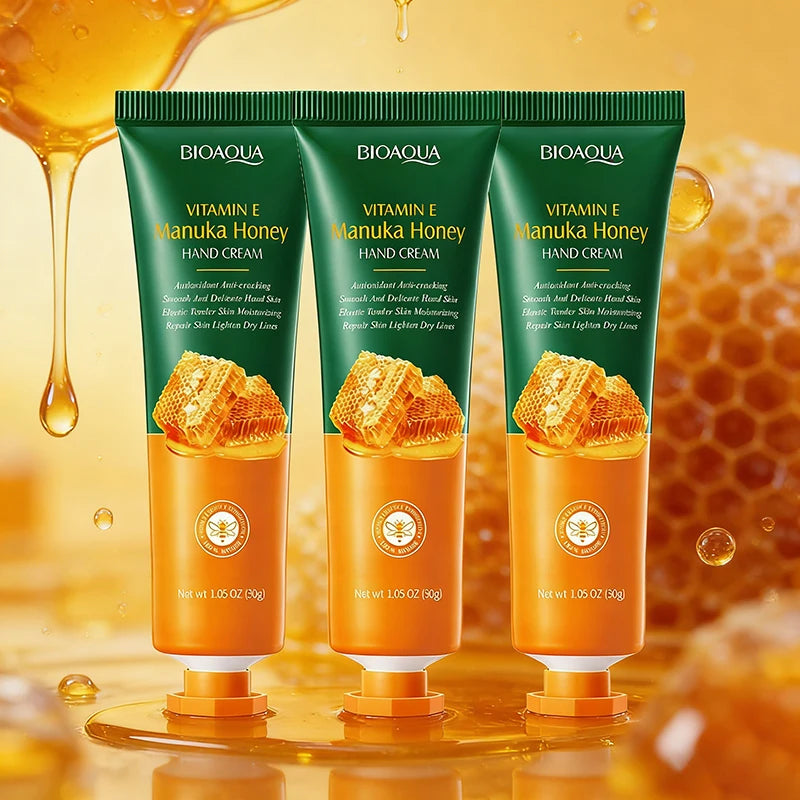 3/5pcs BIOAQUA Honey Hand Cream Moisturizing Whitening Hands Anti-aging Nourishing Hydrating Hands Skin Care Products