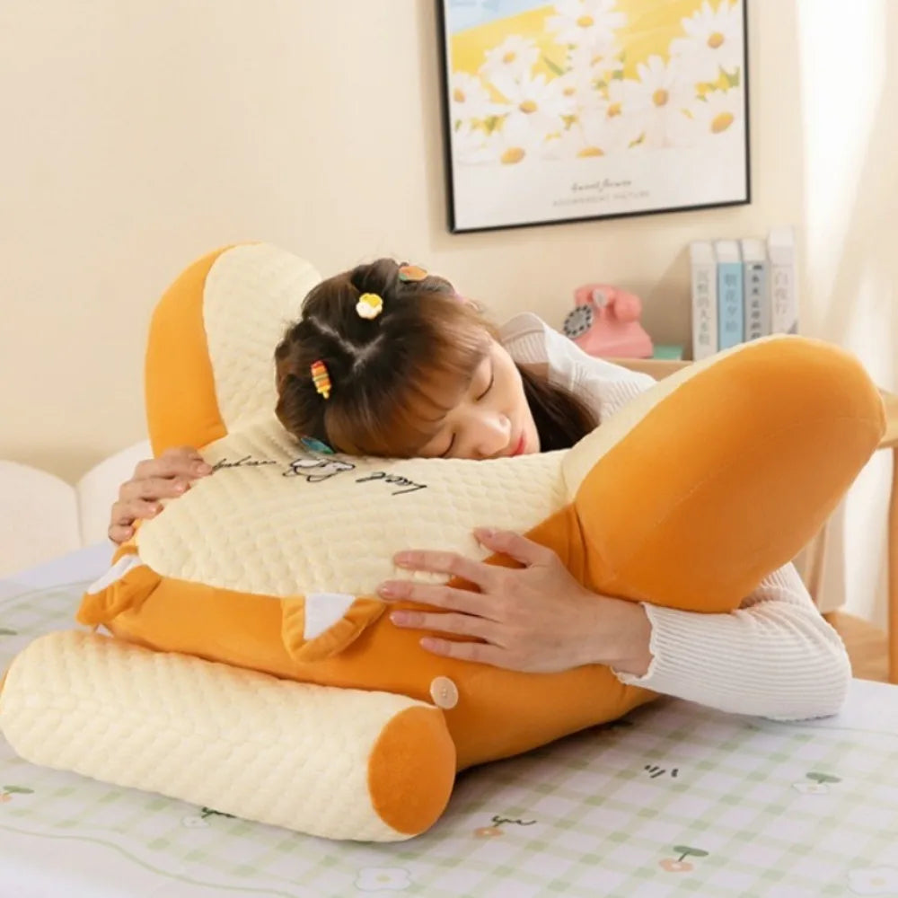 1pc Adjustable Reading Pillow - Ergonomic Back Support Cushion for Bed/Sofa/Floor, Gray Quilted Breathable Design