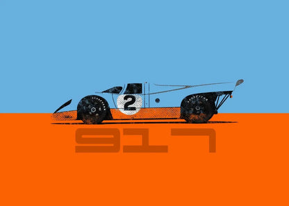 Oil Painting By Number Racing Car Wall Art