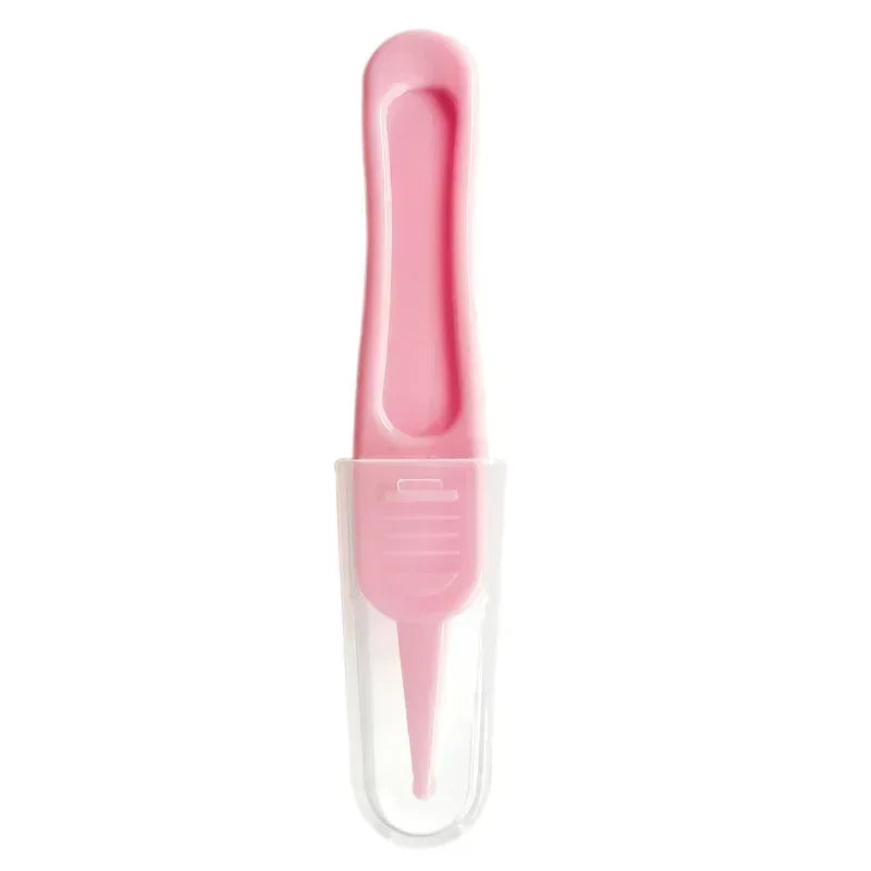 Tweezers Cleaning Forceps Baby Plastic Tweezers Nose Cleaner Tool Toddler Nasal Cavity Care Supplies Baby Essentials Kids Safety
