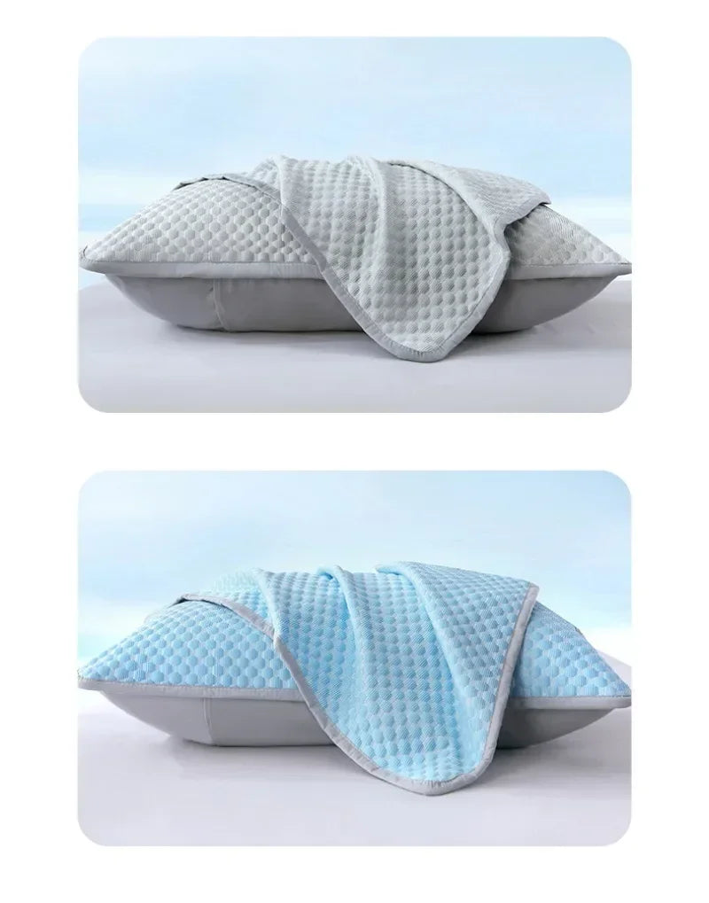 Summer Cooling Pillowcase – Ice Cool Washable Cover 48x74cm