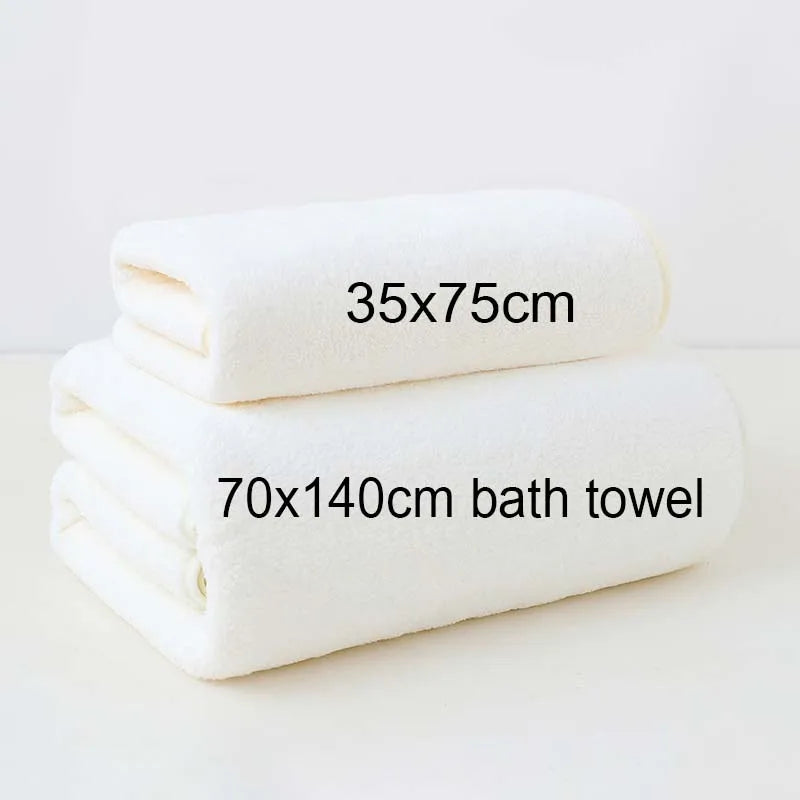 Coral Fleece Thickened Towel and Bath Towel Set,