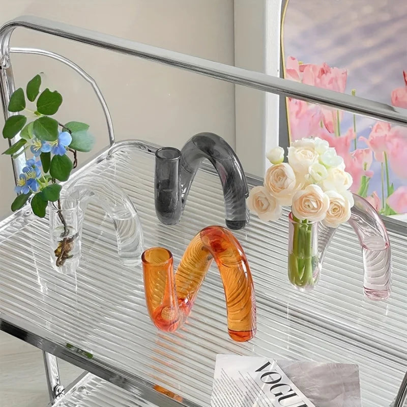 Nordic Irregular Glass Vase Home Decor