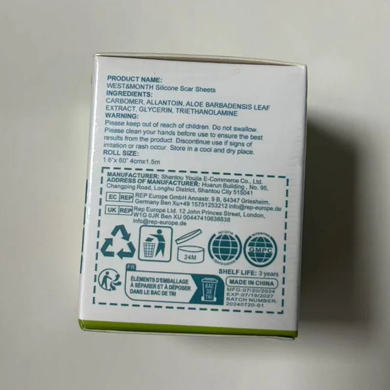 Silicone Scar Sheets Roll for Surgical &amp; Acne Scars