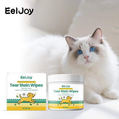Pet Tear Stain Cleaning Wipes 60Pcs For Dog Cat