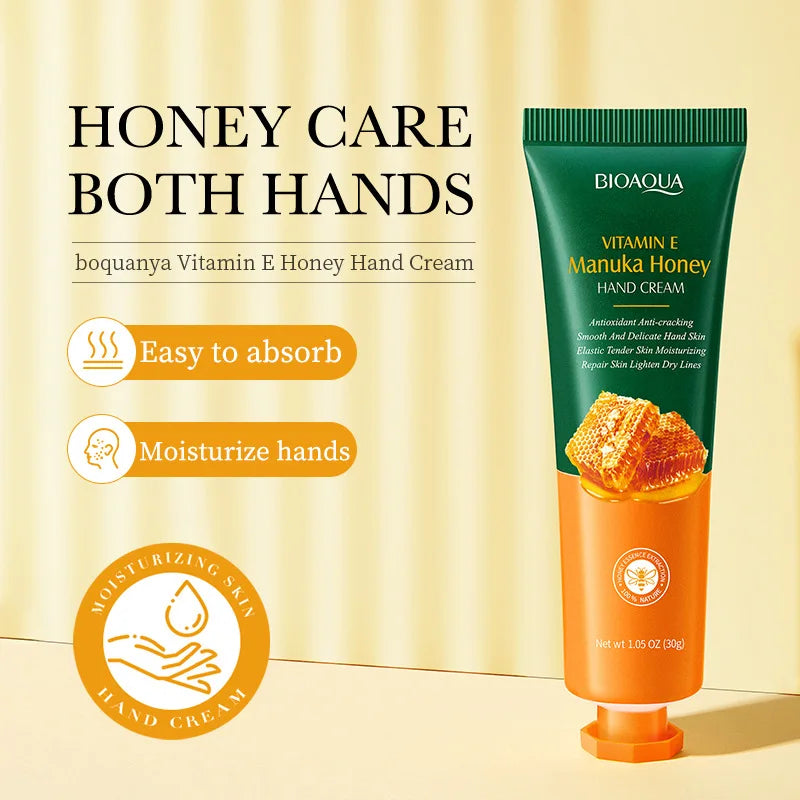 3/5pcs BIOAQUA Honey Hand Cream Moisturizing Whitening Hands Anti-aging Nourishing Hydrating Hands Skin Care Products