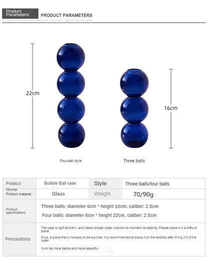 Nordic Glass Vase Modern Home Decor