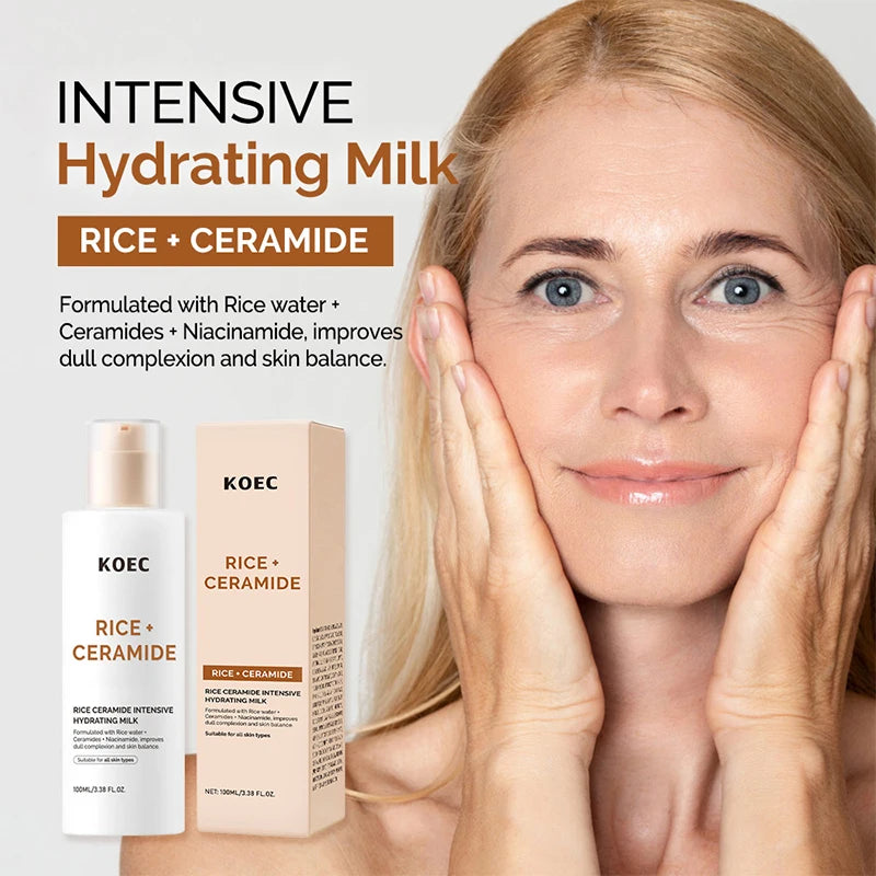 Brand Rice Essence Lotion Niacinamide Repair Facial Serum Nourishing Moisturizer Milk Toner Ceramide Deep Clean Cleansing Powder