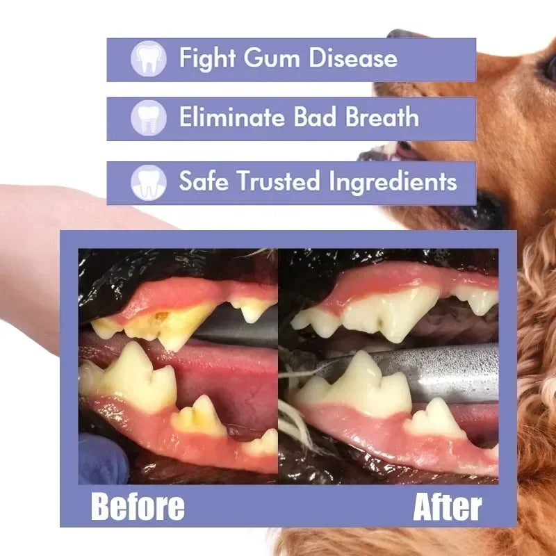 Pet Teeth Cleaning Spray Oral Care Remove Tooth Stai