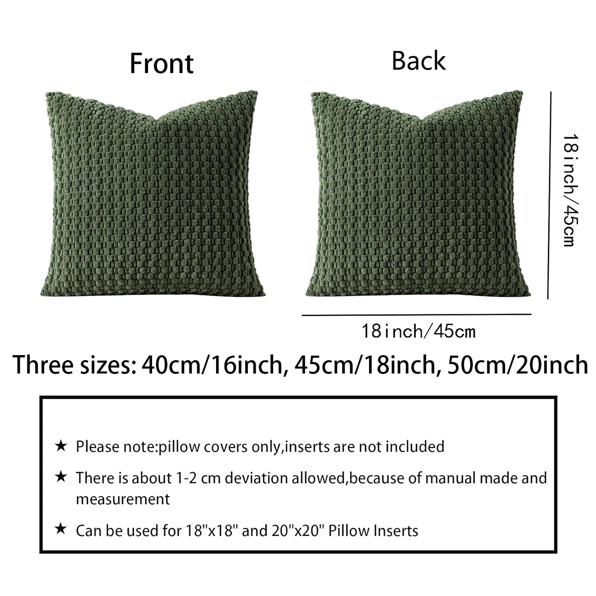 1pc Soft Boho style modern double-sided design pillows cove