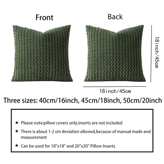1pc Soft Boho style modern double-sided design pillows cove